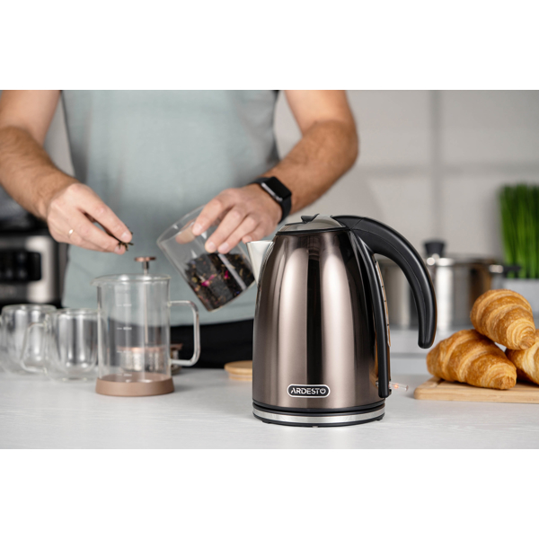 ელექტრო ჩაიდანი Ardesto EKL-F340BRZ, 2200W, 1.7L, Electric Kettle, Bronze