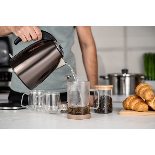 ელექტრო ჩაიდანი Ardesto EKL-F340BRZ, 2200W, 1.7L, Electric Kettle, Bronze