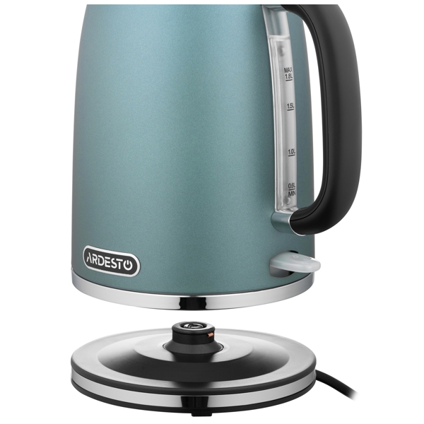 ელექტრო ჩაიდანი Ardesto EKL-F400G, 2200W, 1.8L, Electric Kettle, Mint