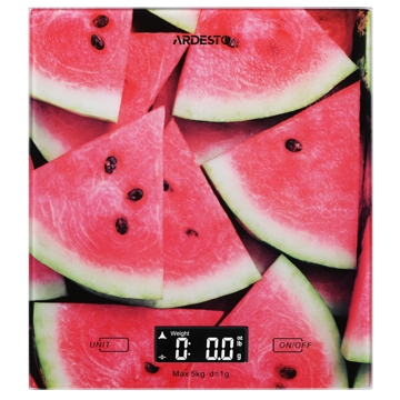 სამზარეულოს სასწორი Ardesto SCK-893WATERMELON, Kitchen Scale