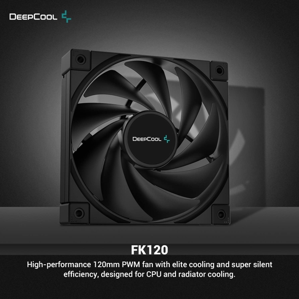 ქულერი DeepCool FK120, 120mm, 1850RPM, Cooler, Black