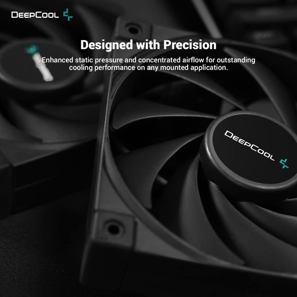 ქულერი DeepCool FK120, 120mm, 1850RPM, Cooler, Black