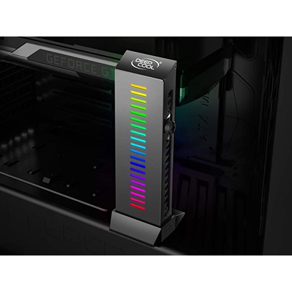 ვიდეო დაფის სადგამი DeepCool GH-01 A-RGB, GPU Stand, RGB, Black