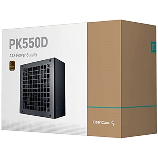 კვების ბლოკი DeepCool PK550D, 550W, 80 Plus, Power Supply, Black