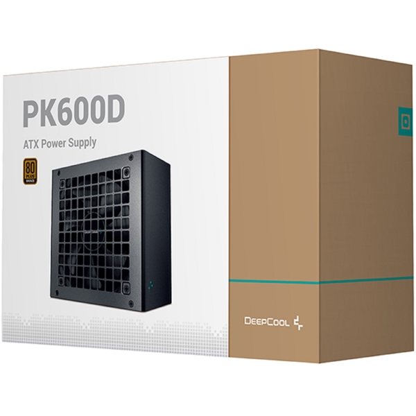 კვების ბლოკი DeepCool PK600D, 600W, 80 Plus, Power Supply, Black