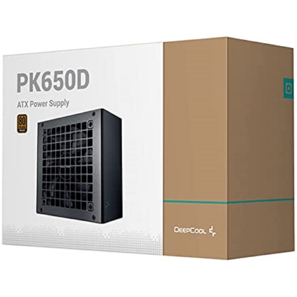 კვების ბლოკი DeepCool PK650D, 650W, 80 Plus, Power Supply, Black