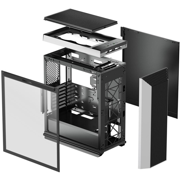 ქეისი DeepCool CL500 4F-AP, Computer Case, MidT, MicroATX, Mini-ITX, 2xUSB 3.0, Black