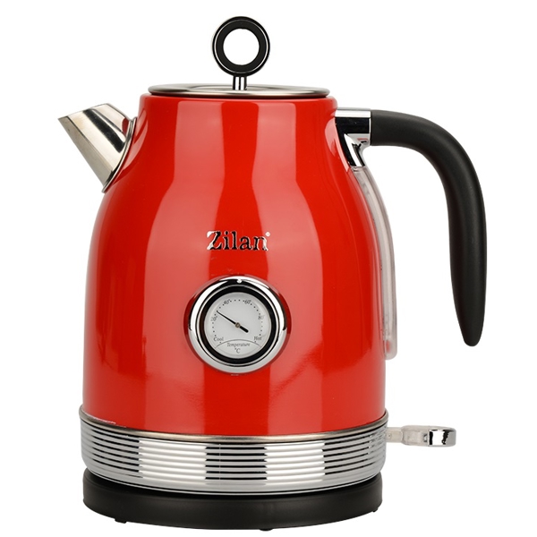 ელექტრო ჩაიდანი Zilan ZLN7033, 2200W, 1.7L, Electric Kettle, Red