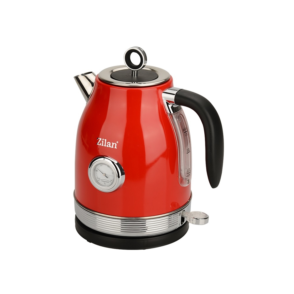 ელექტრო ჩაიდანი Zilan ZLN7033, 2200W, 1.7L, Electric Kettle, Red