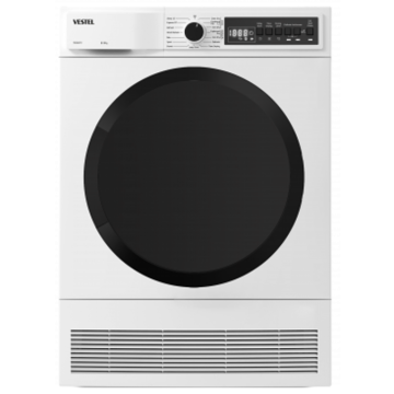 Vestel TDC8GPT2, 8Kg, A+, Washing dryer, White