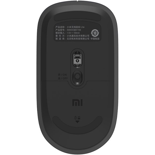 Xiaomi XMWXSB01YM, Wireless, Bluetooth, USB, Mouse, Black