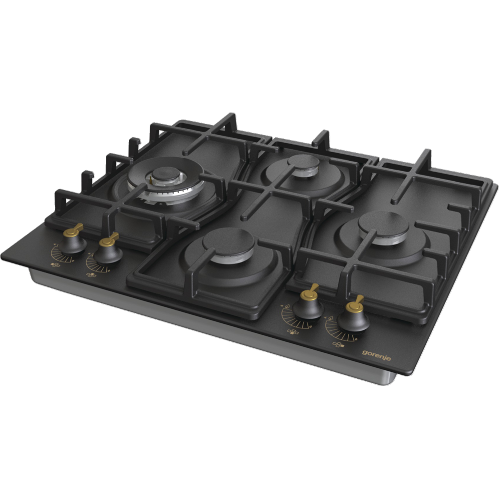 Built-in Gas Cooktop Gorenje GW6D42CLB, Black