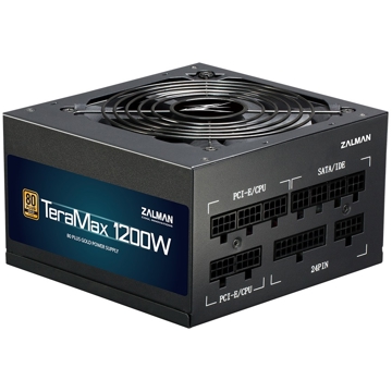 კვების ბლოკი Zalman ZM1200-TMX, 1200W, 80 Plus, Power Supply, Black