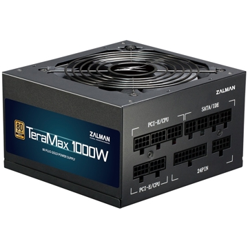 კვების ბლოკი Zalman ZM1000-TMX, 1000W, 80 Plus, Power Supply, Black