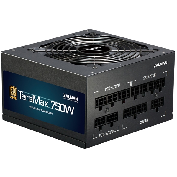 კვების ბლოკი Zalman ZM750-TMX, 750W, 80 Plus, Power Supply, Black