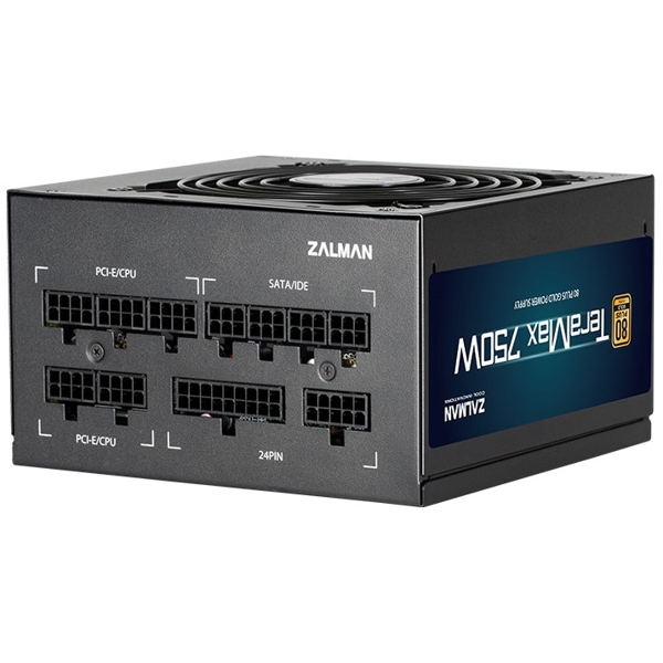 კვების ბლოკი Zalman ZM750-TMX, 750W, 80 Plus, Power Supply, Black