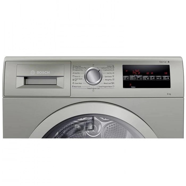 სარეცხის საშრობი მანქანა Bosch WTG8641XME, 8Kg, B, Washing dryer, Grey