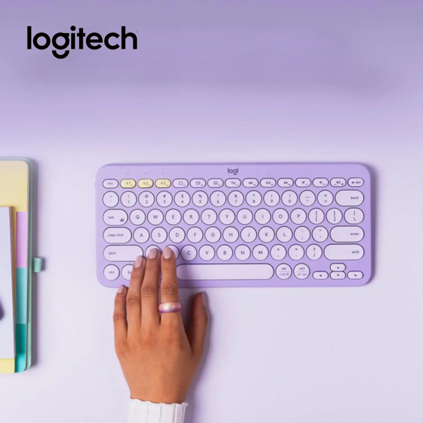 Logitech K380 L920-011166, Wireless, Bluetooth, Keyboard, Lavender