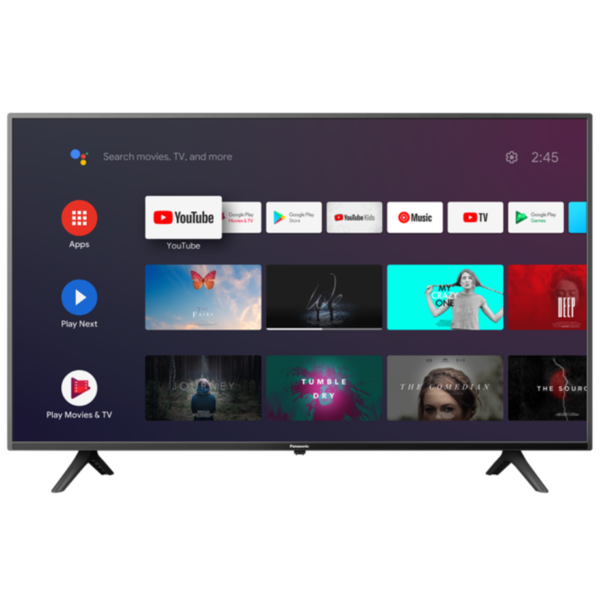 ტელევიზორი Panasonic TH-65JX720L, 65", 4K UHD, Android, HDMI, USB, WIFI, RJ45, Black