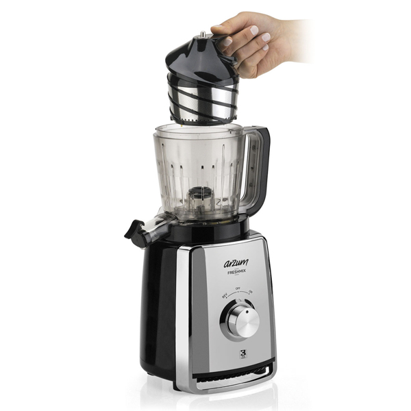 წვენსაწური Arzum AR1050, 150W, 900Ml, Juicer, Silver/Black