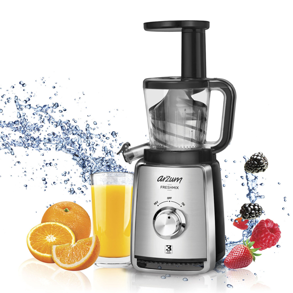 წვენსაწური Arzum AR1050, 150W, 900Ml, Juicer, Silver/Black