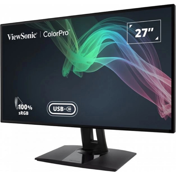 მონიტორი ViewSonic VP2768A-4K, 27", Monitor, UHD, IPS, HDMI, USB, LAN, Black