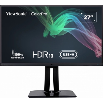 მონიტორი ViewSonic VP2785-2K ColorPro, 27", Monitor, QHD, IPS, USB, USB-C, HDMI, DP, Black