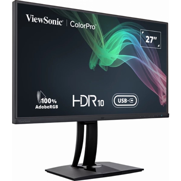 მონიტორი ViewSonic VP2785-2K ColorPro, 27", Monitor, QHD, IPS, USB, USB-C, HDMI, DP, Black
