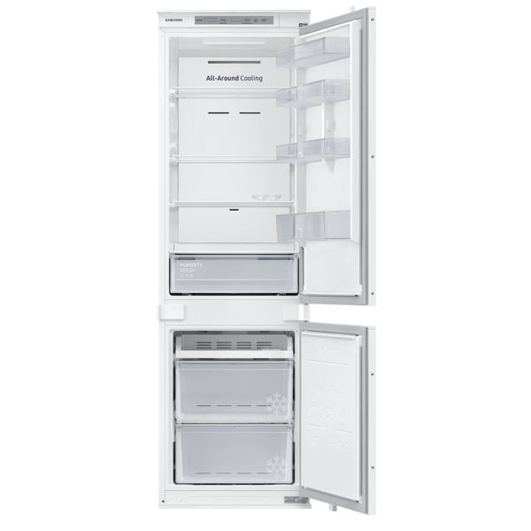 ჩასაშენებელი მაცივარი Samsung BRB266000WW/WT, A+, 275L, 35Db, Built-in Refrigerator, White