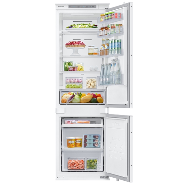 ჩასაშენებელი მაცივარი Samsung BRB266000WW/WT, A+, 275L, 35Db, Built-in Refrigerator, White