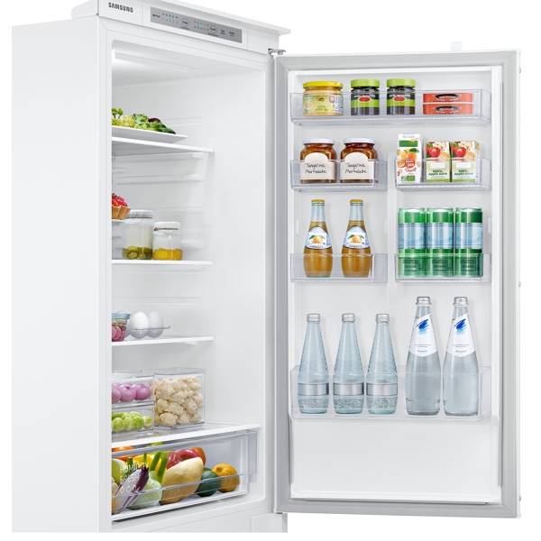 ჩასაშენებელი მაცივარი Samsung BRB266000WW/WT, A+, 275L, 35Db, Built-in Refrigerator, White