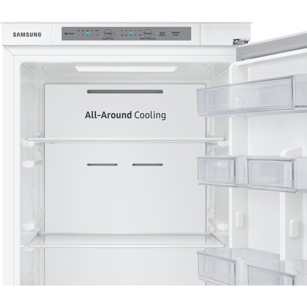 ჩასაშენებელი მაცივარი Samsung BRB266000WW/WT, A+, 275L, 35Db, Built-in Refrigerator, White