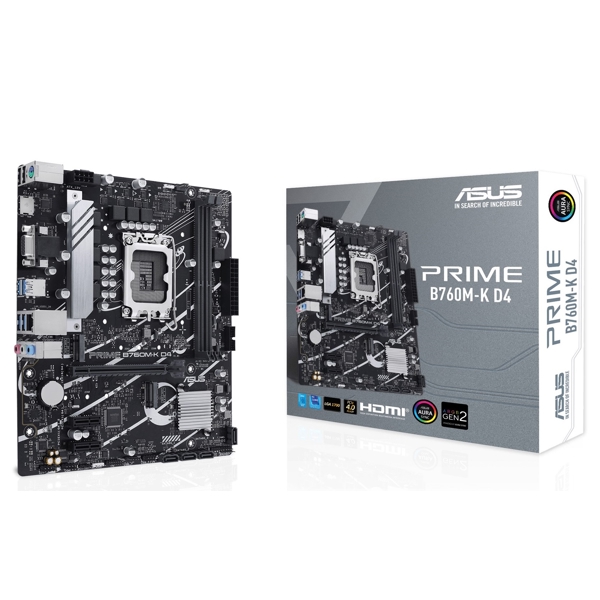 Asus 90MB1DS0-M0EAY0 B760M-K, LGA 1700, DDR4, DIMM, 64GB