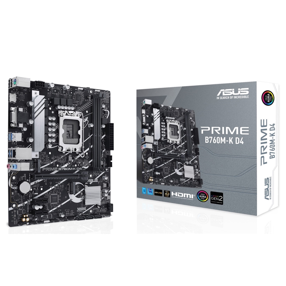 Asus 90MB1DS0-M0EAY0 B760M-K, LGA 1700, DDR4, DIMM, 64GB