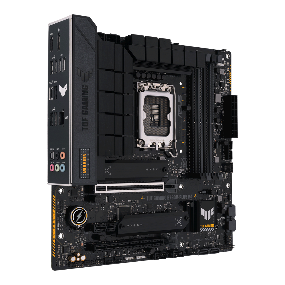 დედა დაფა Asus TUF 90MB1DI0-M0EAY0 B760M-PLUS D4, LGA 1700, DDR4, DIMM, 128GB