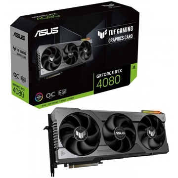 ვიდეო დაფა Asus Tuf 90YV0IB0-M0NA00, Gaming GeForce RTX4080 OC, 16GB, 256bit, HDMI, DP, Black