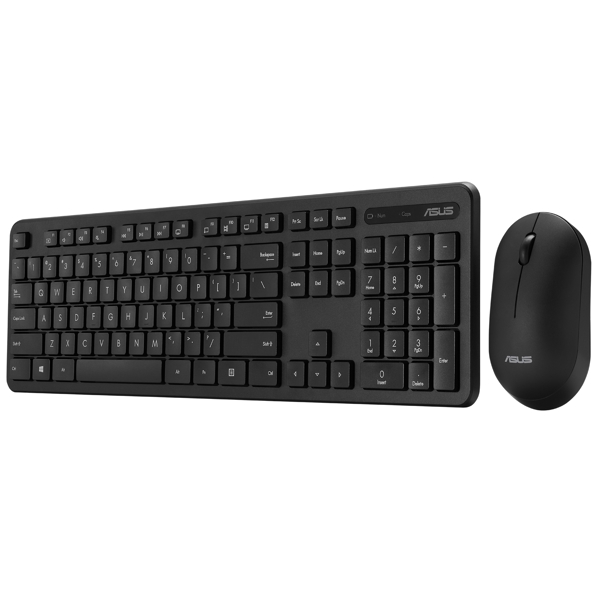 კლავიატურა+მაუსი Asus 90XB0700-BKM050, Wireless, Keyboard And Mouse, Black