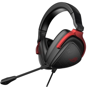 ყურსასმენი Asus 90YH03JC-B1UA00 ROG Delta S Core, Gaming Headset, Wired, 3.5mm Jack, Black/Red