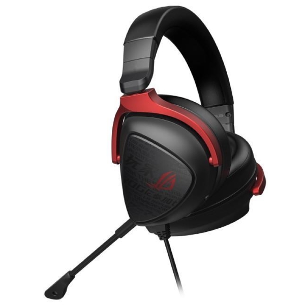 ყურსასმენი Asus 90YH03JC-B1UA00 ROG Delta S Core, Gaming Headset, Wired, 3.5mm Jack, Black/Red