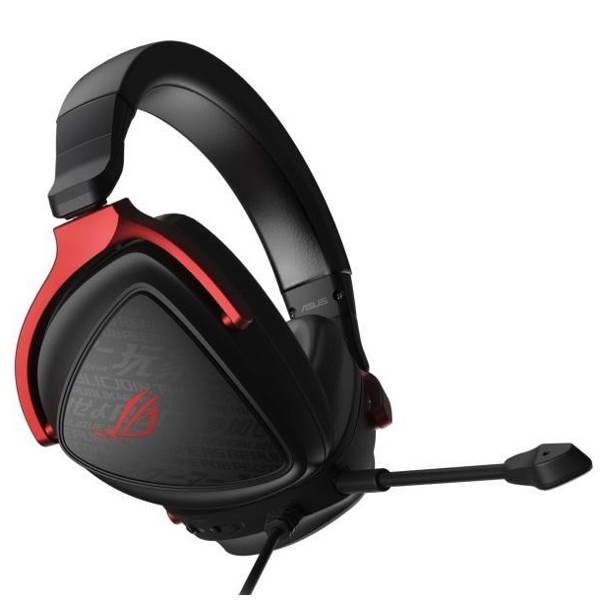 ყურსასმენი Asus 90YH03JC-B1UA00 ROG Delta S Core, Gaming Headset, Wired, 3.5mm Jack, Black/Red