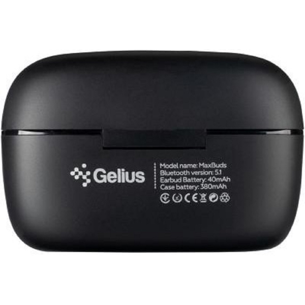 ყურსასმენი Gelius GP-TWS025Black, Earphones, Wireless, Bluetooth, Black