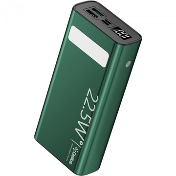 პორტატული დამტენი Gelius GP-PB300Green, 30000mAh, Micro USB, Type-c, USB-A, Power Bank, Green