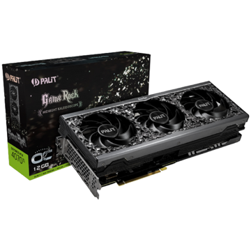 Palit NED407TU19K9-1045G, Gaming RTX4070 TI, 12GB, 192bit, HDMI, DP, Black