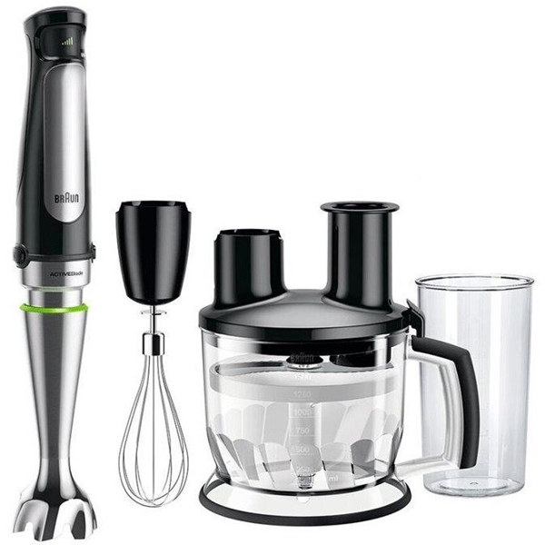 ხელის ბლენდერი Braun MQ7075X/BR, 1000W, 600ML, Blender, Black