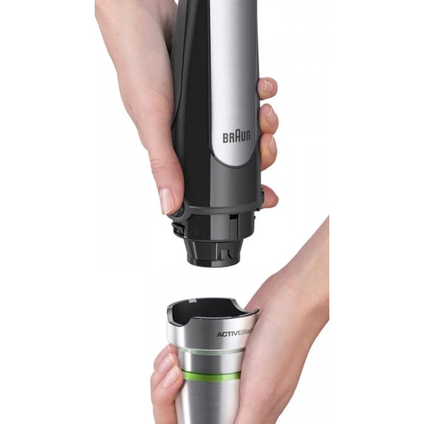 ხელის ბლენდერი Braun MQ7075X/BR, 1000W, 600ML, Blender, Black