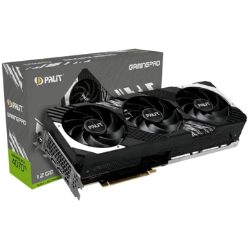 ვიდეო დაფა Palit NED407T019K9-1043A, Gaming RTX4070 TI, 12GB, 192bit, HDMI, DP, Black