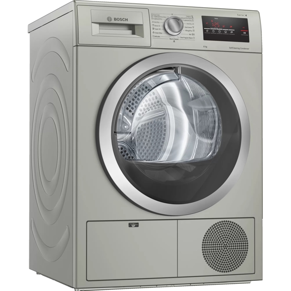 სარეცხის საშრობი მანქანა Bosch WTN8543SME , 8Kg, B, Washing dryer, Silver