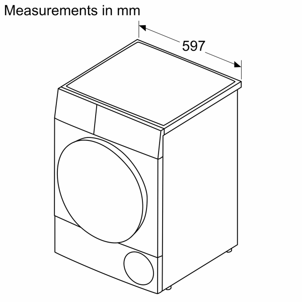 სარეცხის საშრობი მანქანა Bosch WTN8543SME , 8Kg, B, Washing dryer, Silver