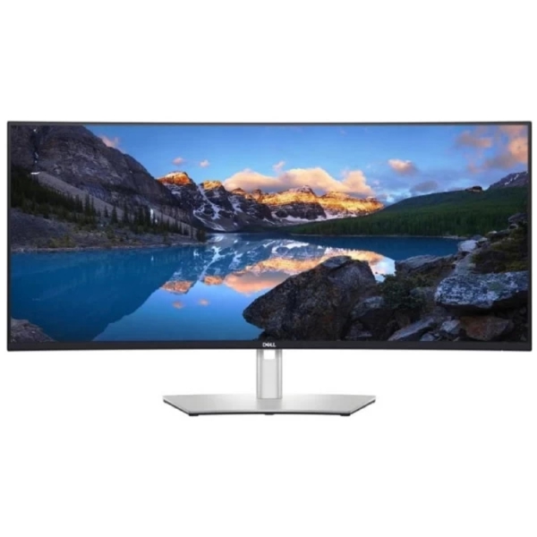 მონიტორი Dell 210-AXNT UltraSharp 38, 37.5", Curved Monitor, WQHD+, IPS, HDMI, USB, USB-C, Silver