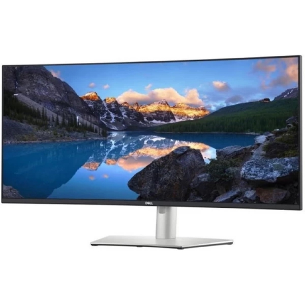 მონიტორი Dell 210-AXNT UltraSharp 38, 37.5", Curved Monitor, WQHD+, IPS, HDMI, USB, USB-C, Silver